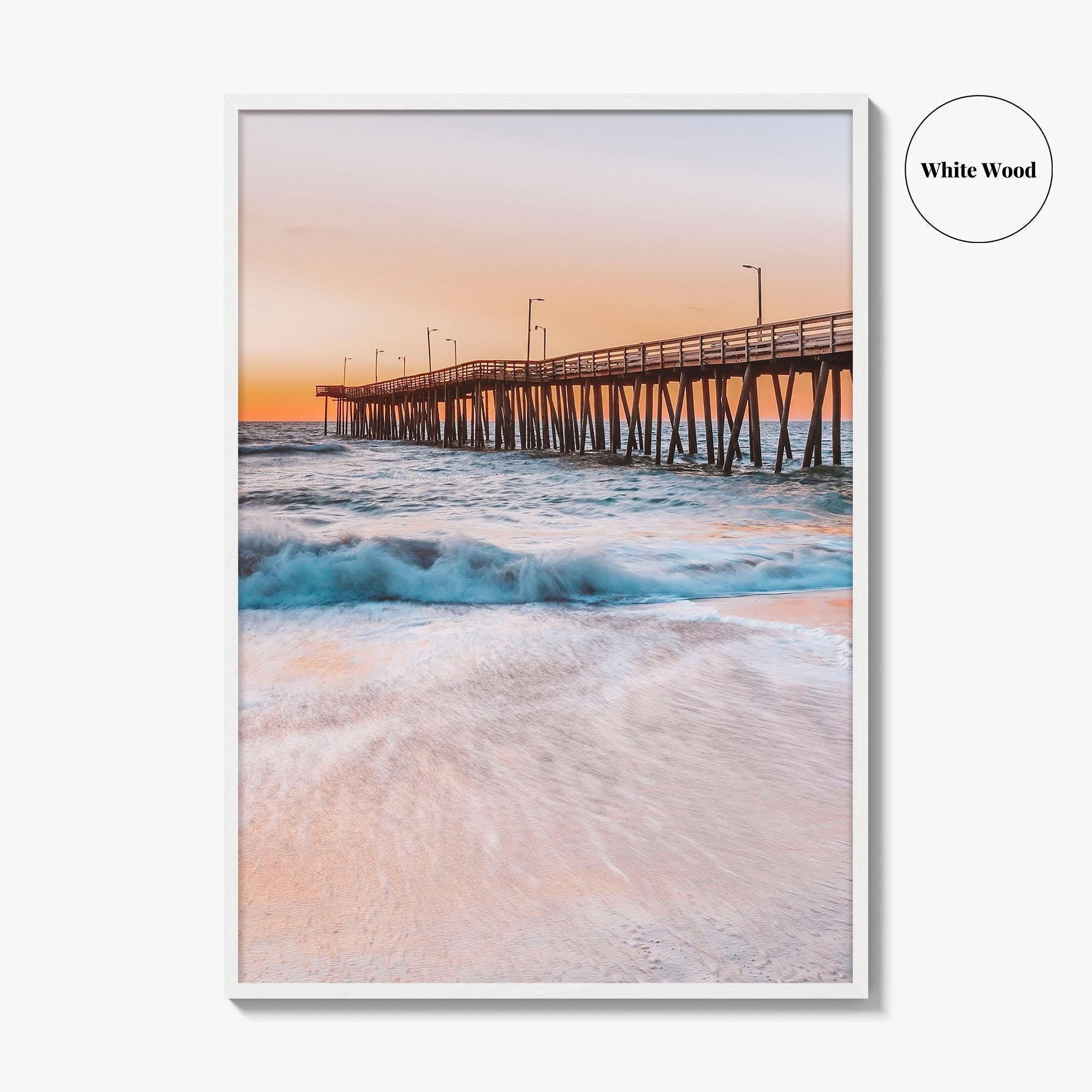Virginia Beach Fine Art Photo Print, Fishing Pier, VA, USA, Wall Decor, Poster