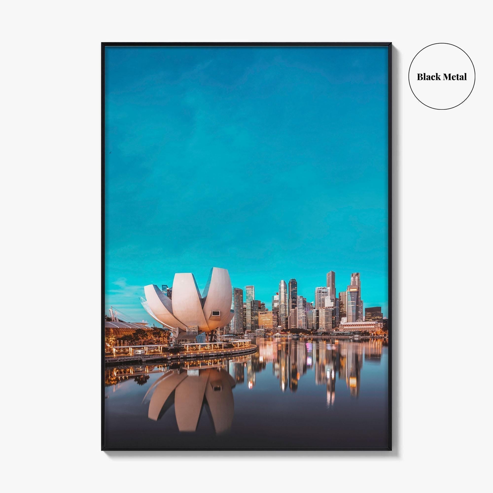 Singapore Skyline Fine Art Photo Print, Marina Bay, Photo Poster