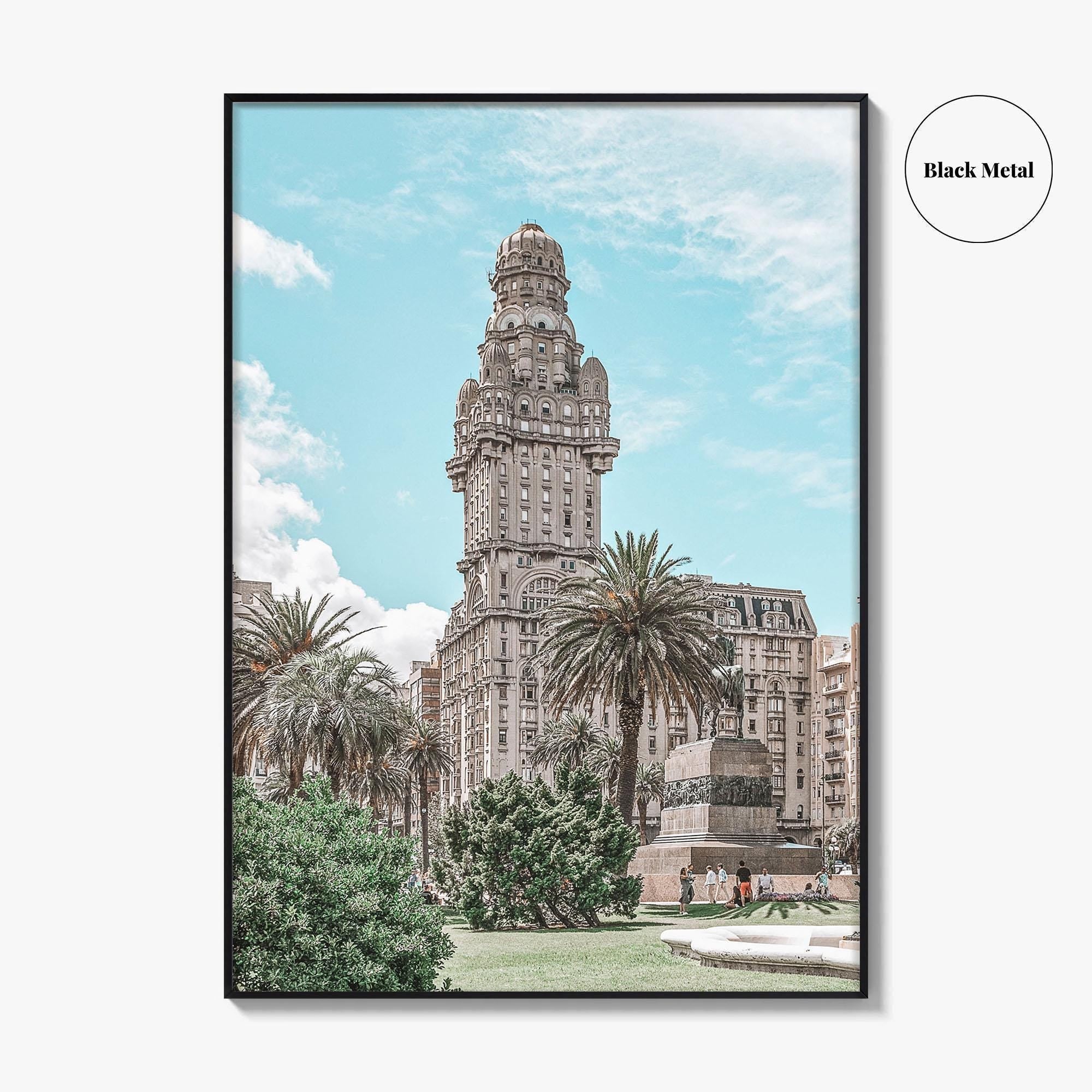 Montevideo Fine Art Photo Print, Plaza Independencia, Palacio Salvo, Uruguay Wall Poster