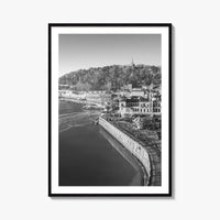 San Sebastian Black and White Fine Art Photo Print, Alderdi Eder Park Spain Poster