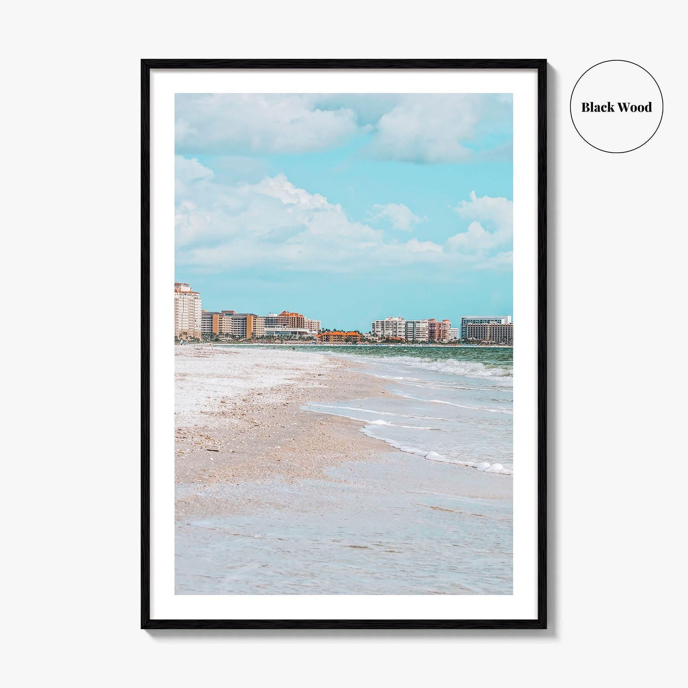 Marco Island Skyline Fine Art Photo Print, South Beach Ocean, Florida USA Poster