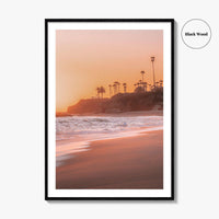 Laguna Beach Golden Fine Art Photo Print, Orange County California, Ocean Waves Wall Decor