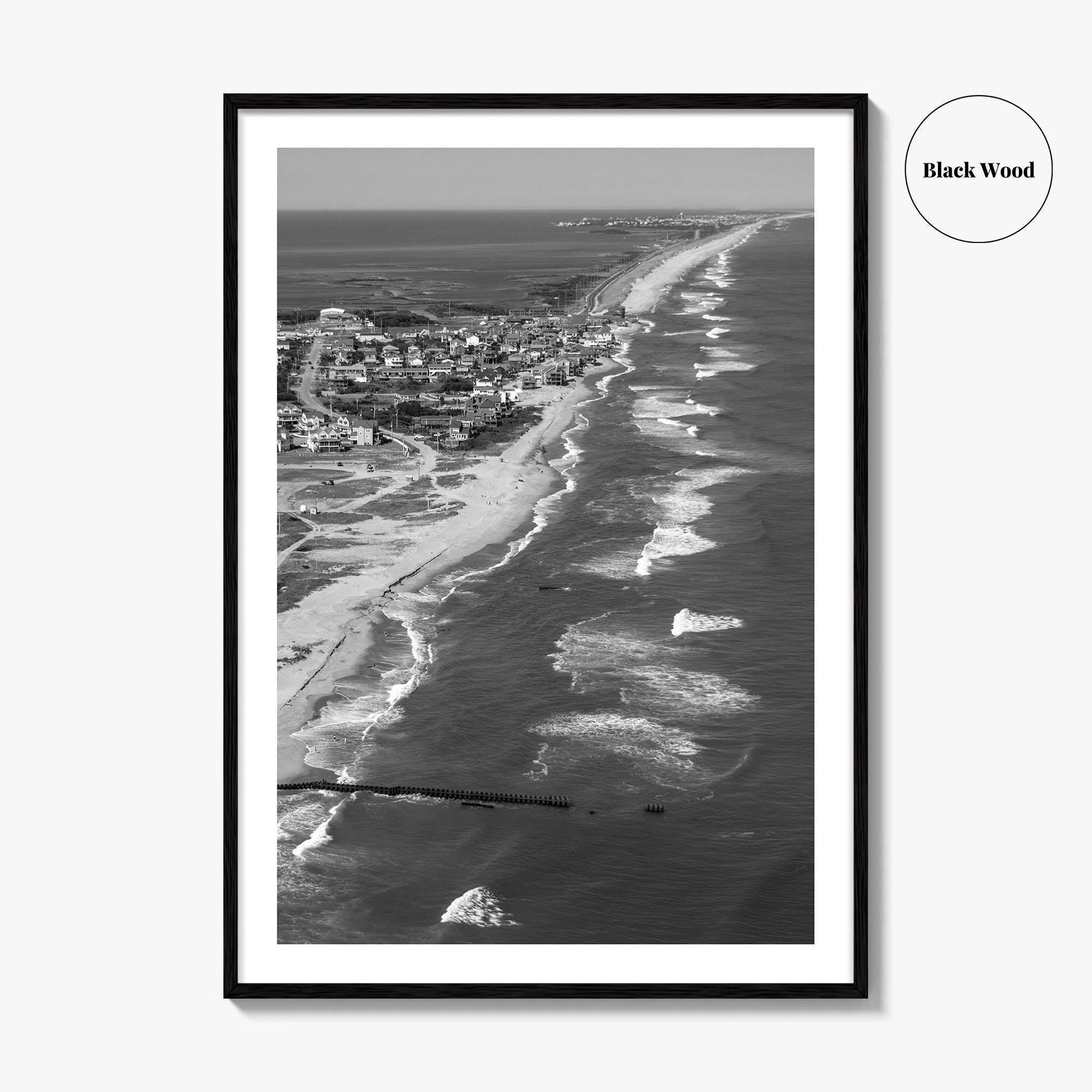 Outer Banks Black and White Fine Art Photo Print, Hatteras Island, North Carolina Poster
