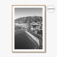 San Sebastian Black and White Fine Art Photo Print, Alderdi Eder Park Spain Poster
