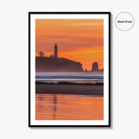 Newport Fine Art Photo Print, Yaquina Head Lighthouse, Oregon Coast, USA Wall Poster
