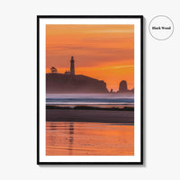 Newport Fine Art Photo Print, Yaquina Head Lighthouse, Oregon Coast, USA Wall Poster