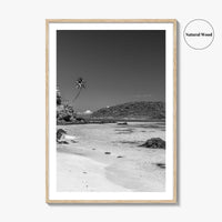 Lalomanu Beach Black and White Fine Art Photo Print, Samoa, Upolu, Wall Poster