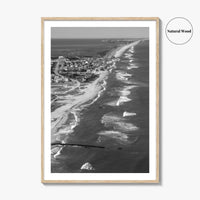 Outer Banks Black and White Fine Art Photo Print, Hatteras Island, North Carolina Poster
