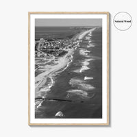 Outer Banks Black and White Fine Art Photo Print, Hatteras Island, North Carolina Poster