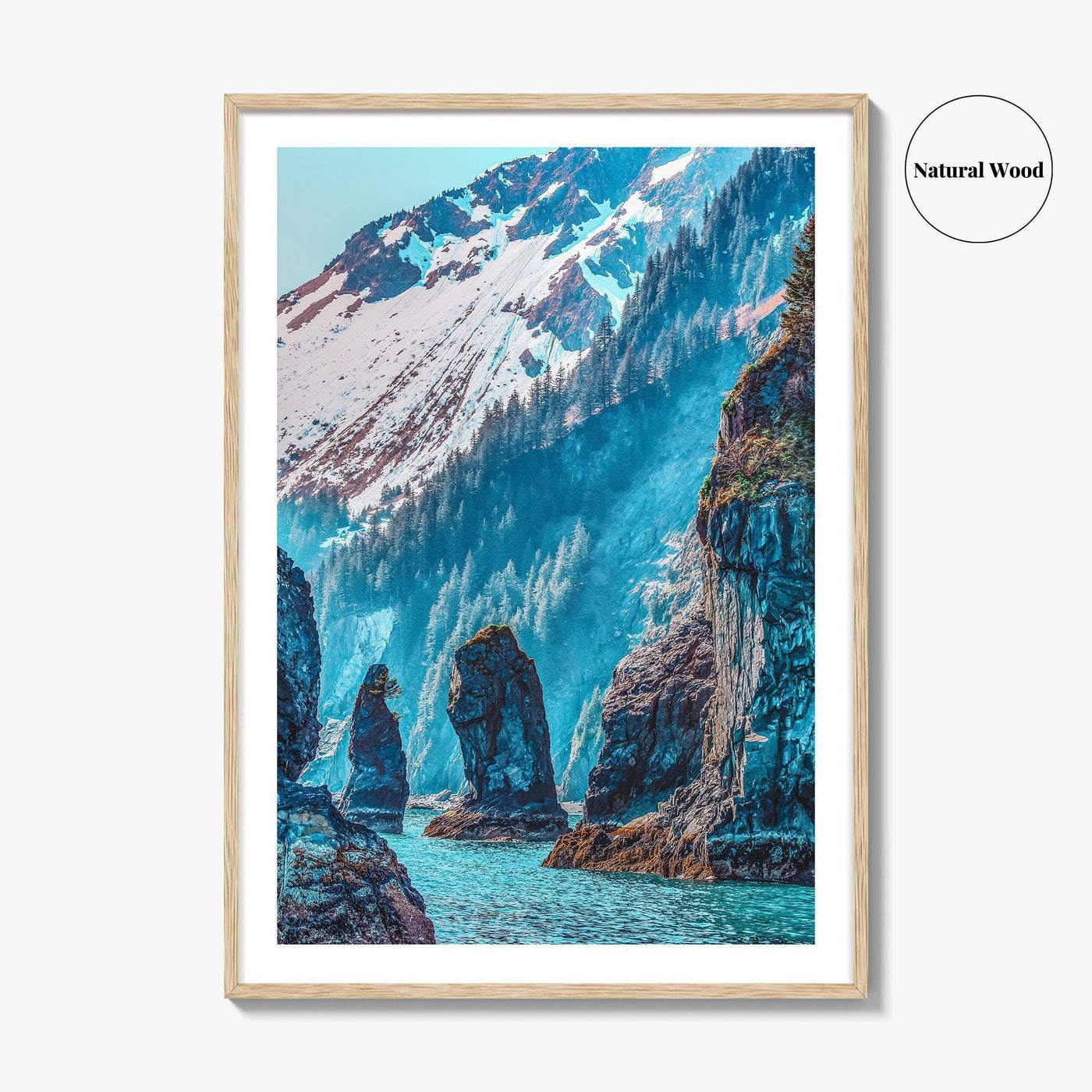 Kenai Fjords National Park Fine Art Photo Print, Sea Stacks, Alaska Poster