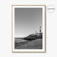 Montauk Black and White Fine Art Photo Print, Hamptons Long Island New York Poster