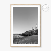 Montauk Black and White Fine Art Photo Print, Hamptons Long Island New York Poster
