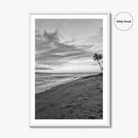 Maui Black and White Fine Art Photo Print, Kaanapali Lahaina Hawaii Poster