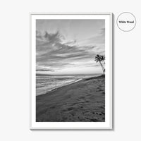 Maui Black and White Fine Art Photo Print, Kaanapali Lahaina Hawaii Poster