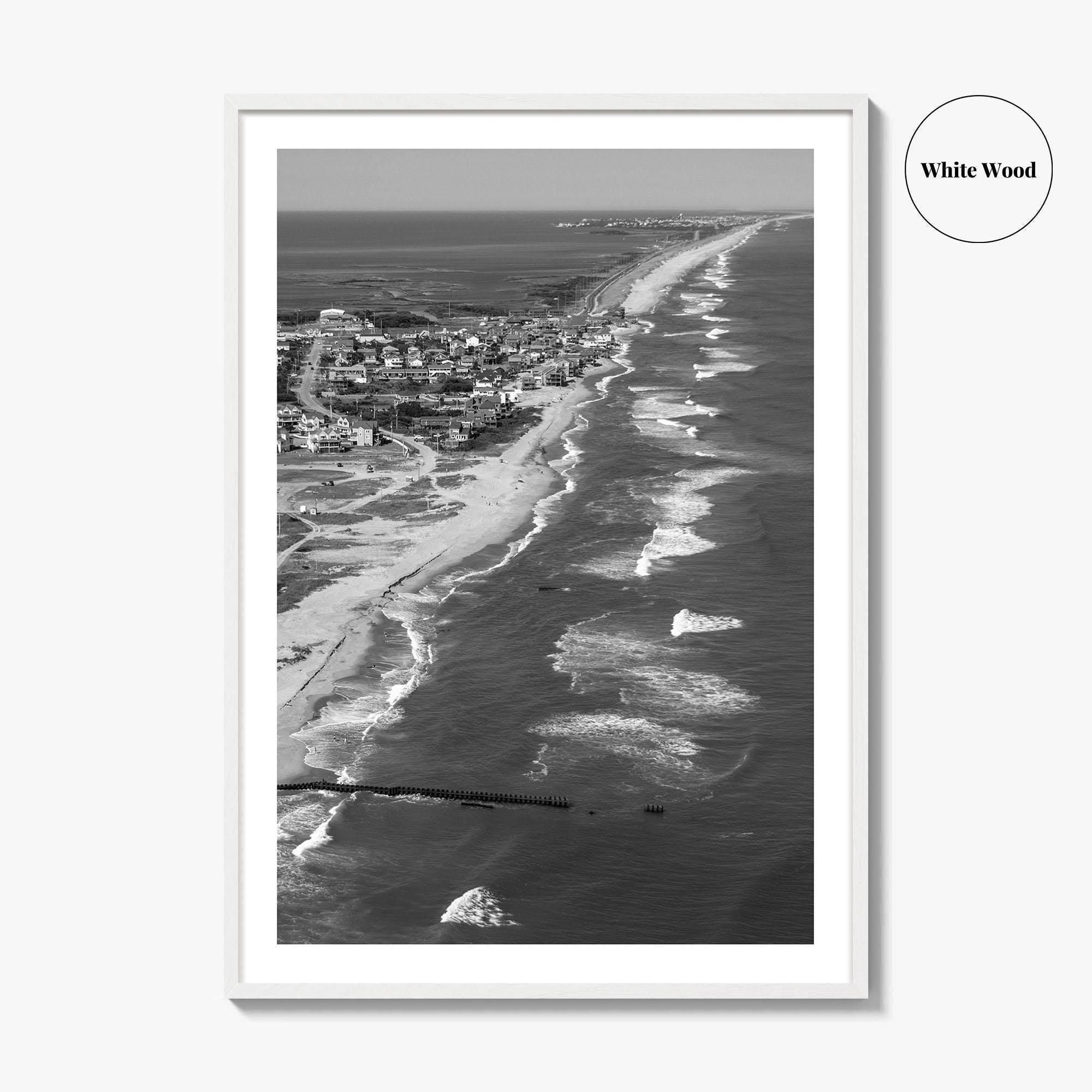 Outer Banks Black and White Fine Art Photo Print, Hatteras Island, North Carolina Poster