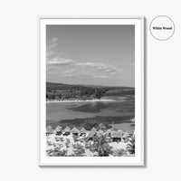 Runaway Bay Black and White Fine Art Photo Print, Jamaica Ocho Rios Poster
