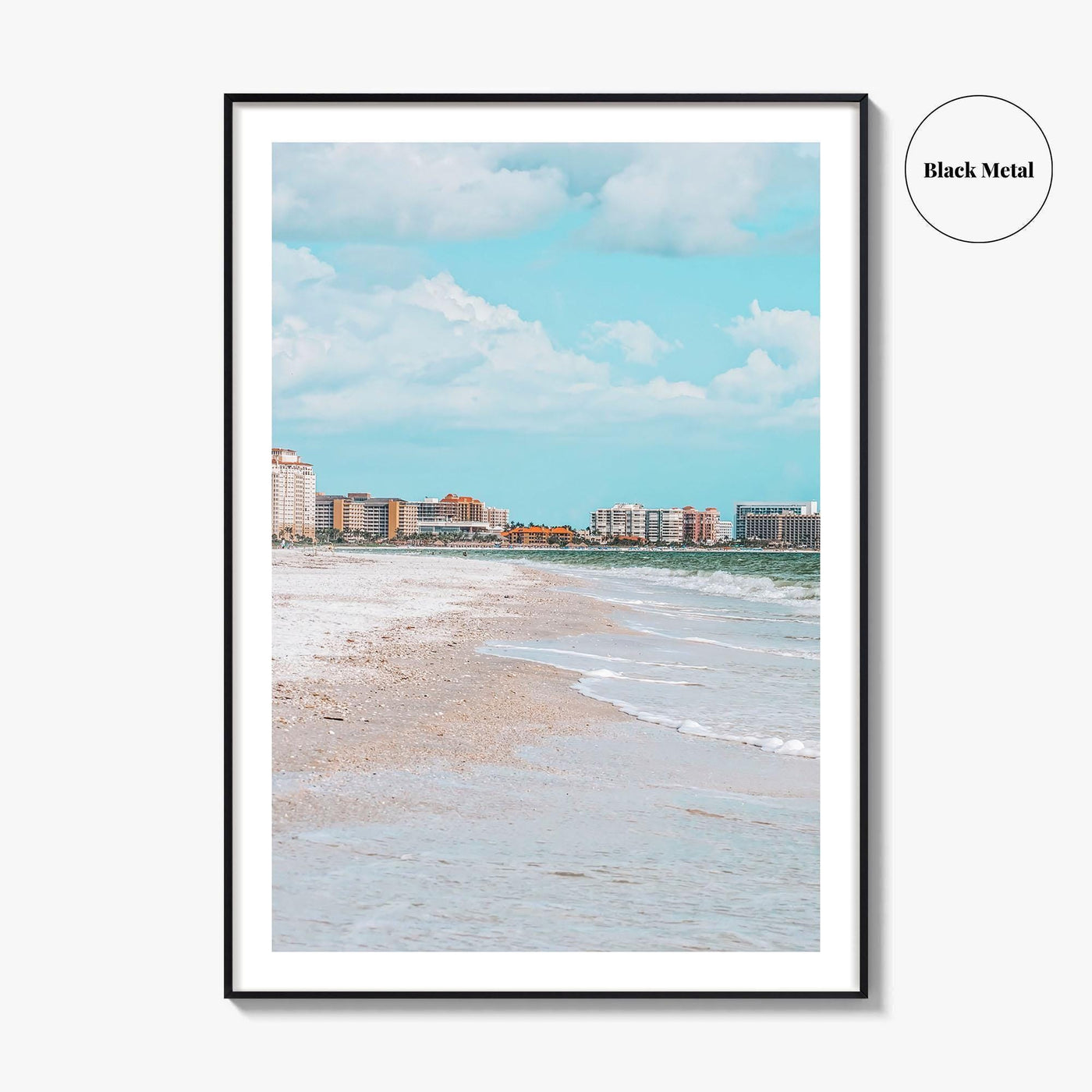 Marco Island Skyline Fine Art Photo Print, South Beach Ocean, Florida USA Poster