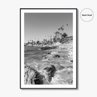 Laguna Beach Black and White Fine Art Photo Print, Orange County California Poster