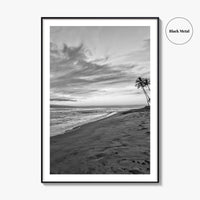Maui Black and White Fine Art Photo Print, Kaanapali Lahaina Hawaii Poster