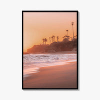 Laguna Beach Golden Fine Art Photo Print, Orange County California, Ocean Waves Wall Decor
