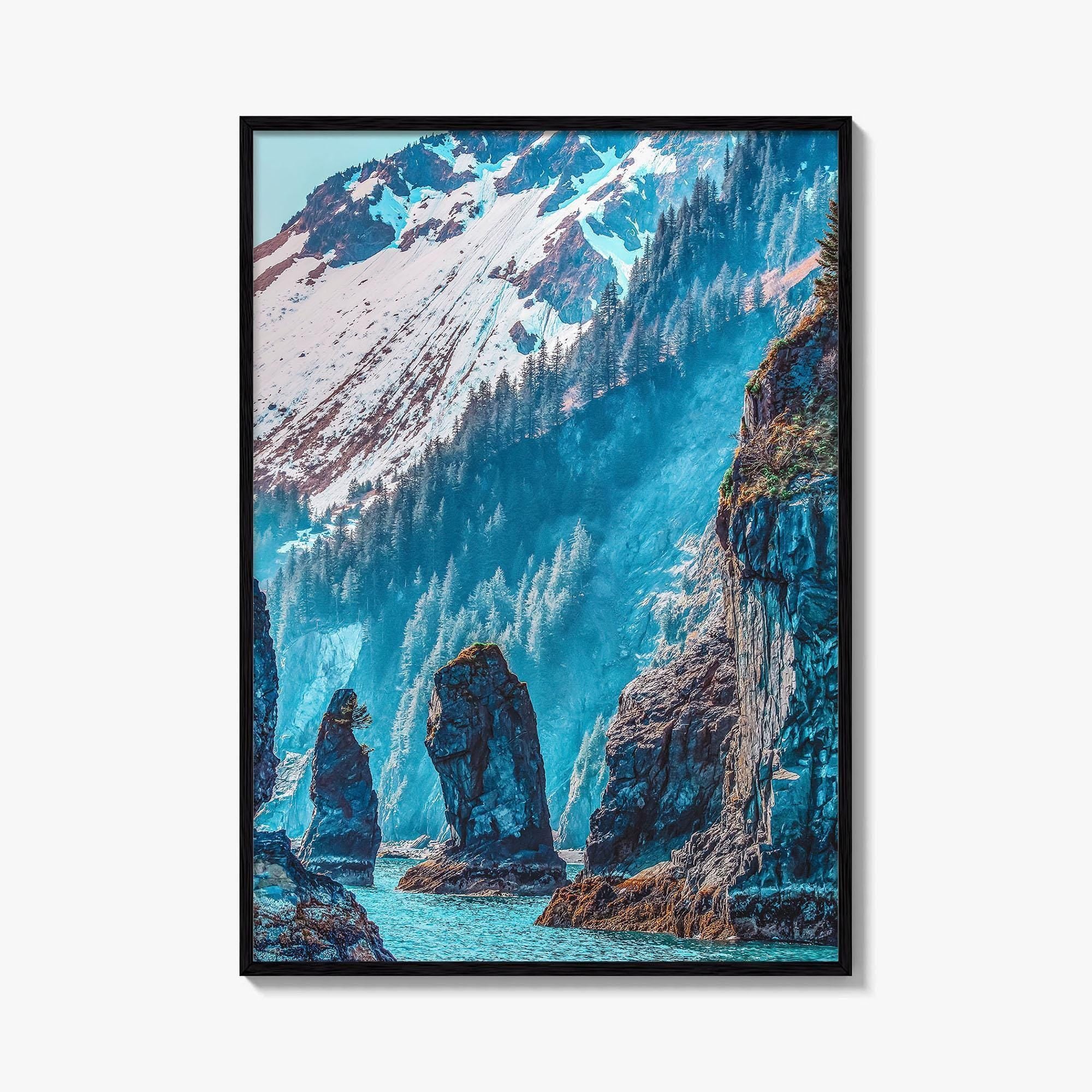 Kenai Fjords National Park Fine Art Photo Print, Sea Stacks, Alaska Poster