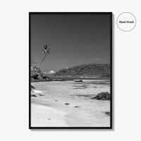 Lalomanu Beach Black and White Fine Art Photo Print, Samoa, Upolu, Wall Poster