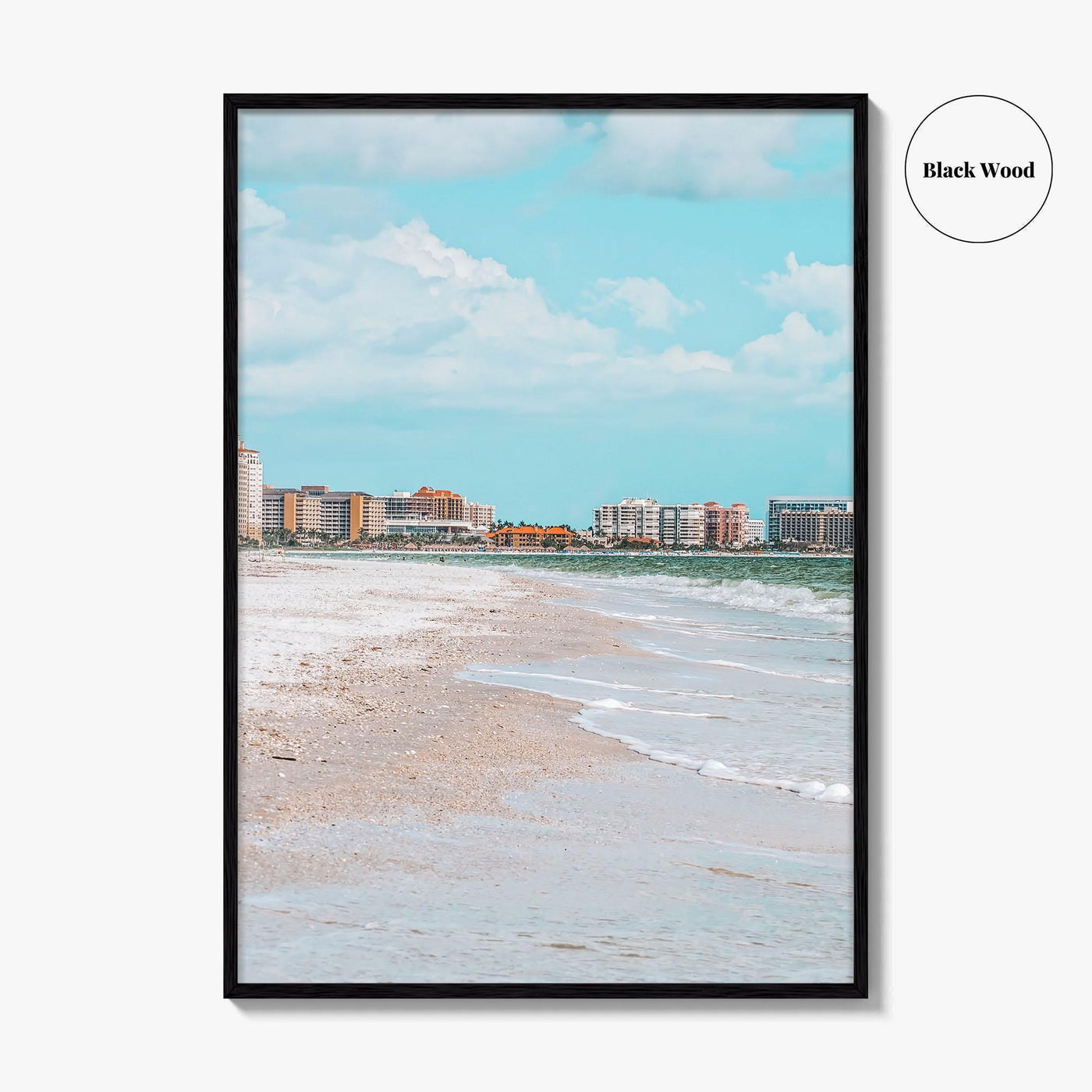 Marco Island Skyline Fine Art Photo Print, South Beach Ocean, Florida USA Poster