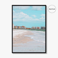 Marco Island Skyline Fine Art Photo Print, South Beach Ocean, Florida USA Poster
