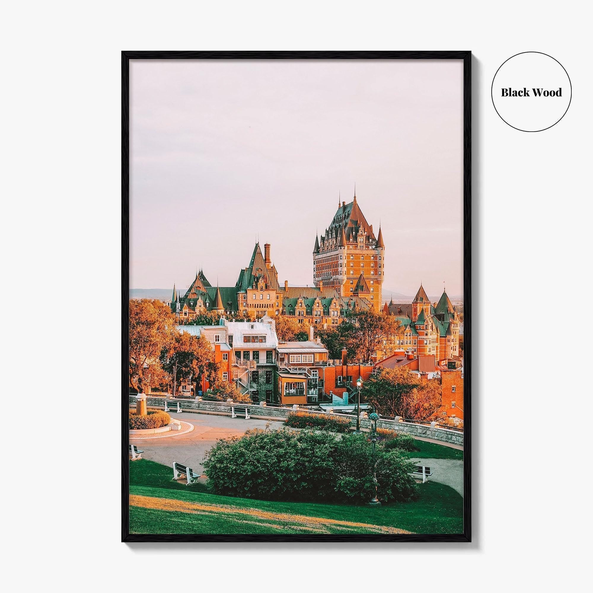 Quebec City Fine Art Photo Print, Château Frontenac, Old Quebec, Canada Poster