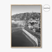 San Sebastian Black and White Fine Art Photo Print, Alderdi Eder Park Spain Poster