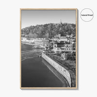 San Sebastian Black and White Fine Art Photo Print, Alderdi Eder Park Spain Poster