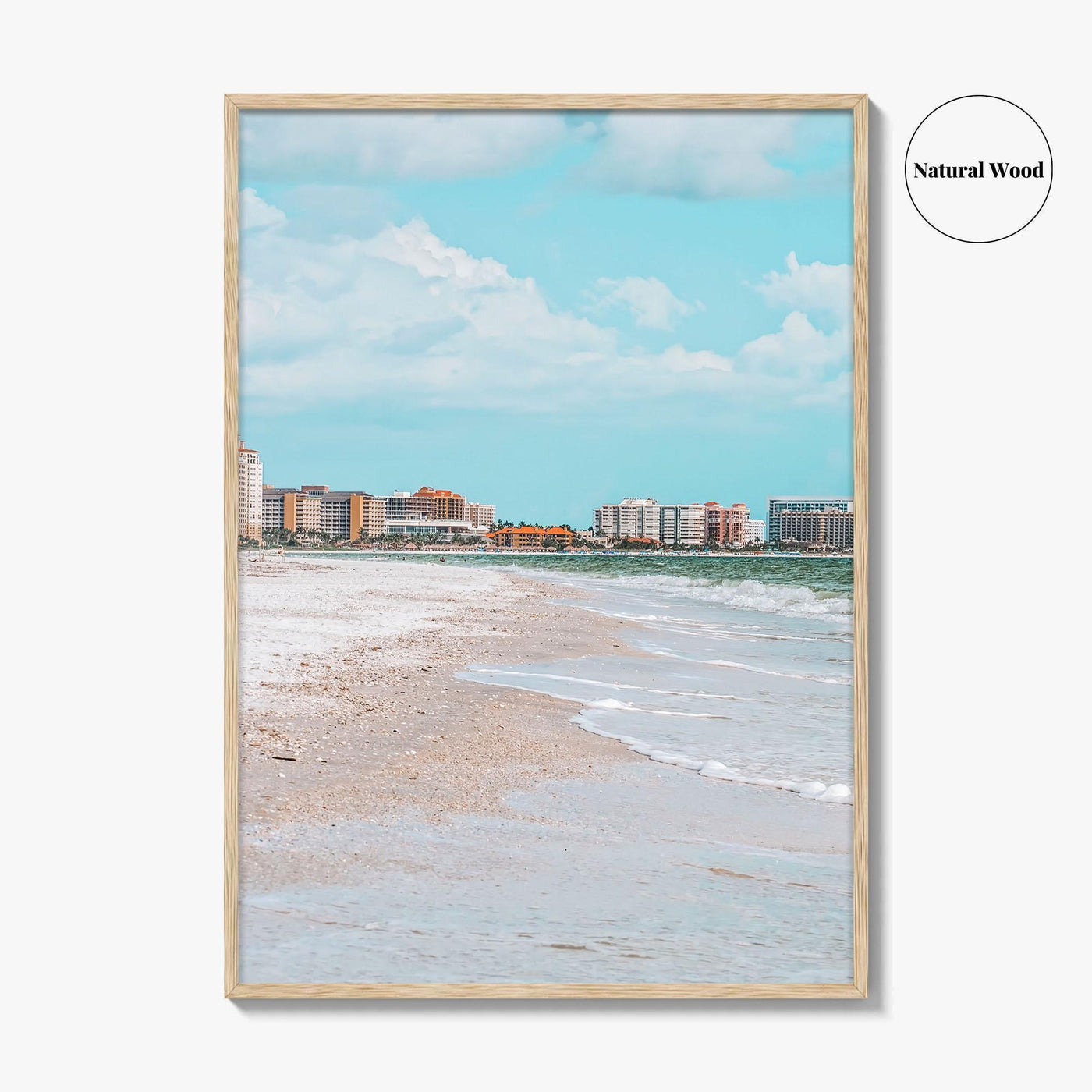 Marco Island Skyline Fine Art Photo Print, South Beach Ocean, Florida USA Poster