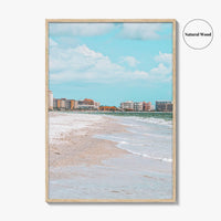 Marco Island Skyline Fine Art Photo Print, South Beach Ocean, Florida USA Poster