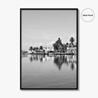 Key West Black and White Fine Art Photo Print, Florida Keys Poster