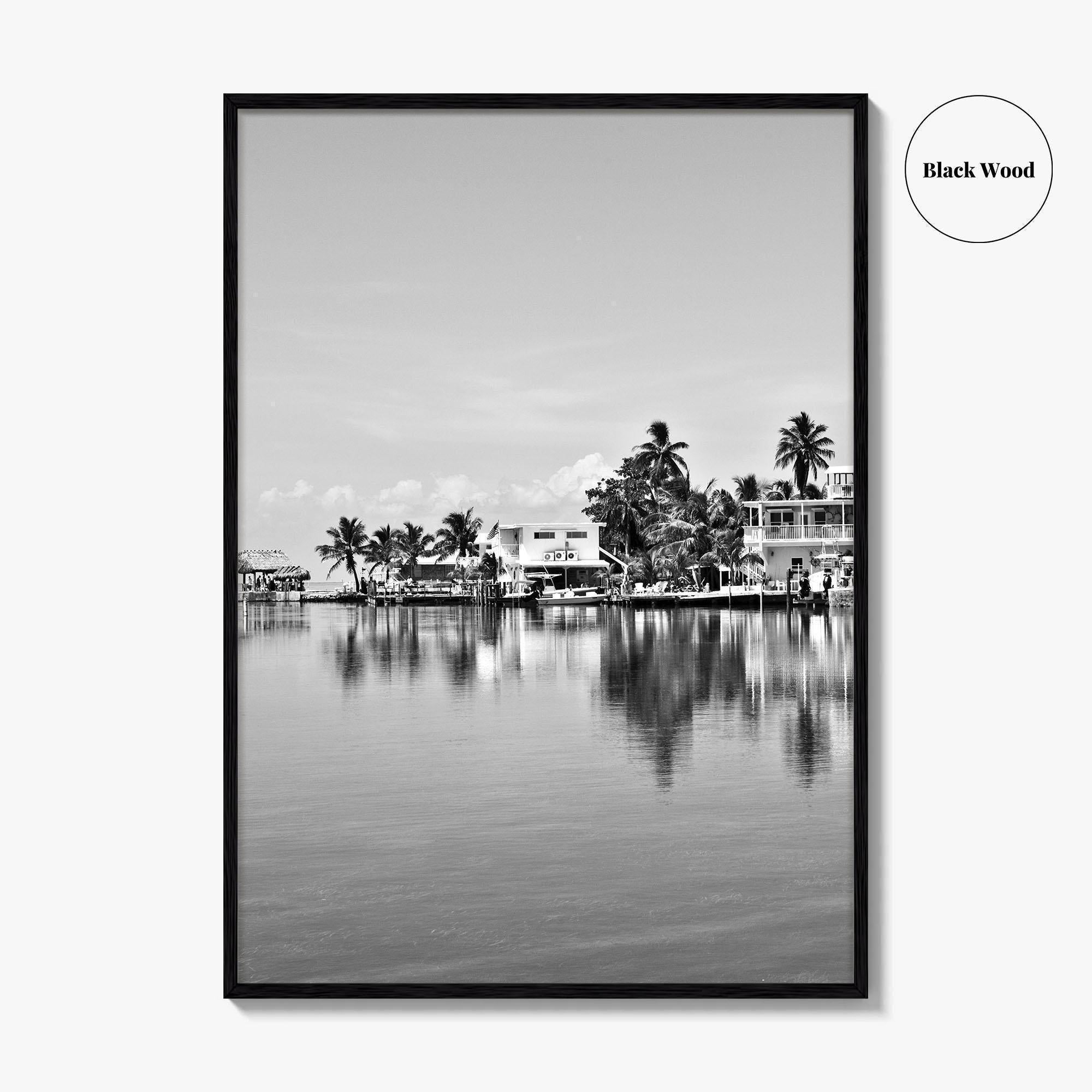 Key West Black and White Fine Art Photo Print, Florida Keys Poster