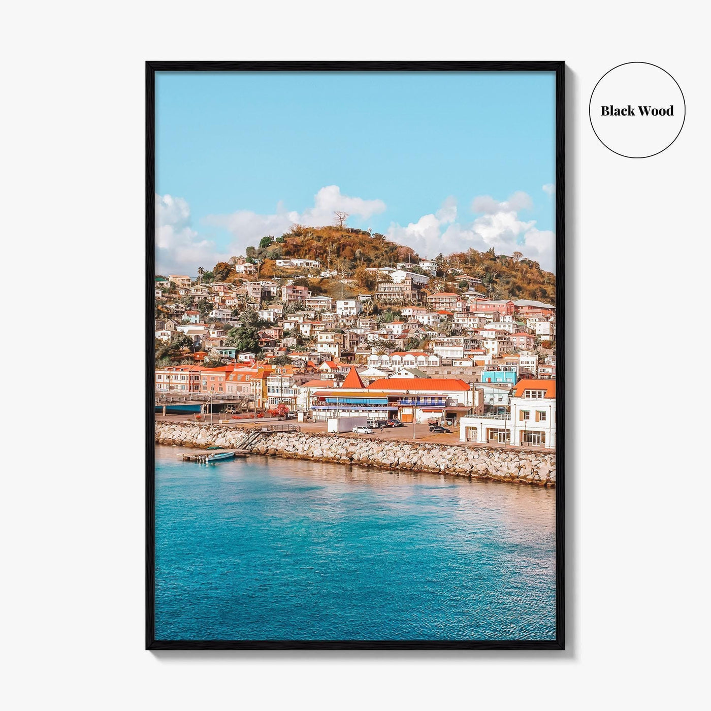 Grenada Fine Art Photo Print, St George's Cruise Port, Caribbean Wall Decor Poster