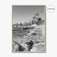 Laguna Beach Black and White Fine Art Photo Print, Orange County California Poster