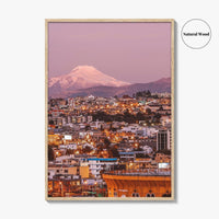 Quito Skyline Fine Art Photo Print, Ecuador, Cayambe Volcano, Wall Poster