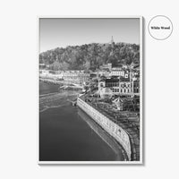 San Sebastian Black and White Fine Art Photo Print, Alderdi Eder Park Spain Poster