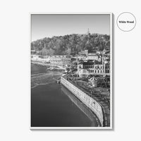 San Sebastian Black and White Fine Art Photo Print, Alderdi Eder Park Spain Poster