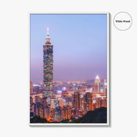 Taipei Skyline Fine Art Photo Print, City, Taiwan Wall Poster