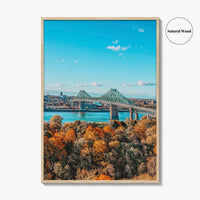 Montreal Fine Art Photo Print, Skyline, Quebec, Canada, St Lawrence River, Wall Decor, Poster