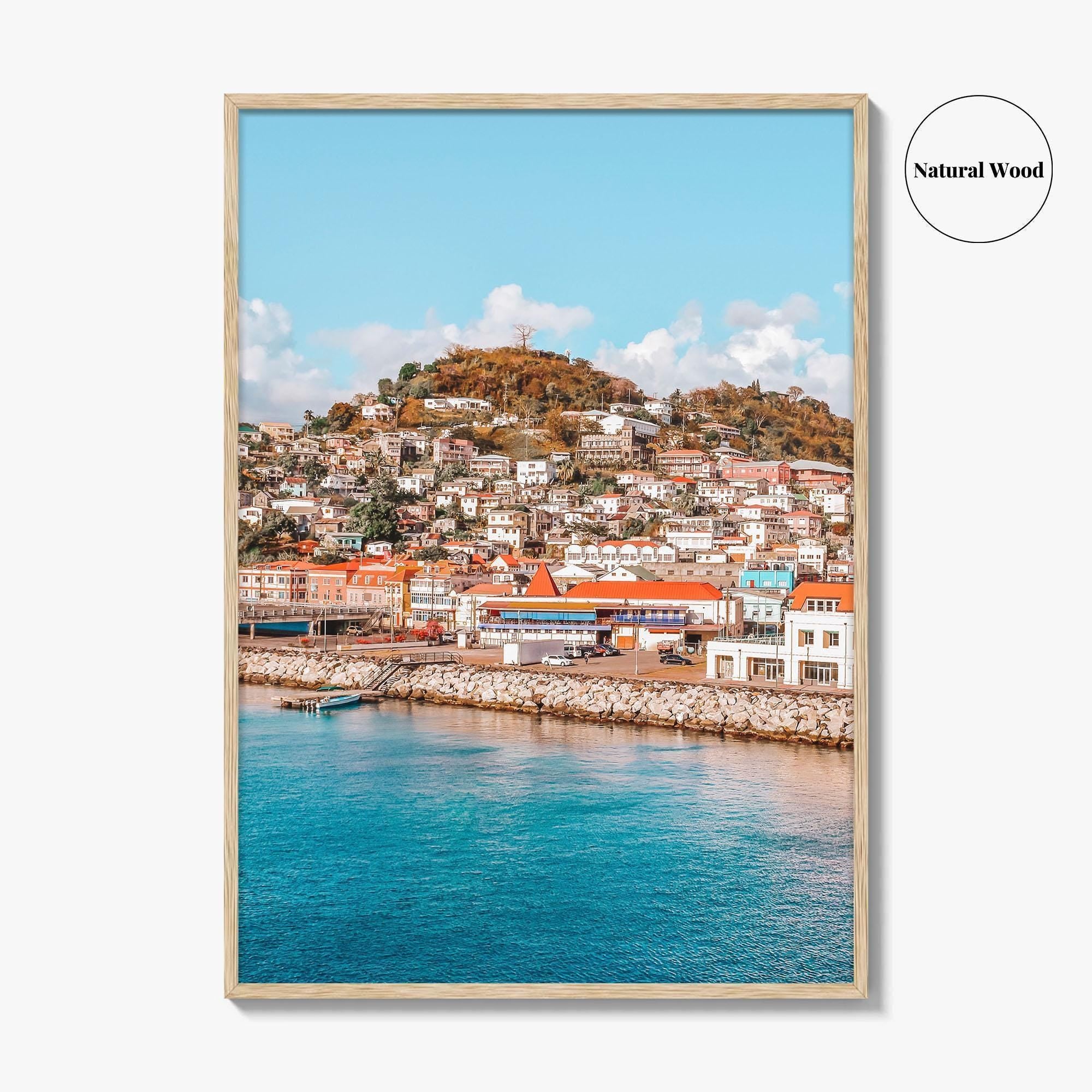 Grenada Fine Art Photo Print, St George's Cruise Port, Caribbean Wall Decor Poster