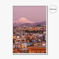 Quito Skyline Fine Art Photo Print, Ecuador, Cayambe Volcano, Wall Poster