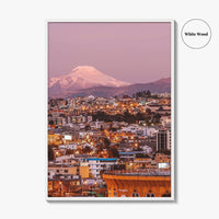 Quito Skyline Fine Art Photo Print, Ecuador, Cayambe Volcano, Wall Poster