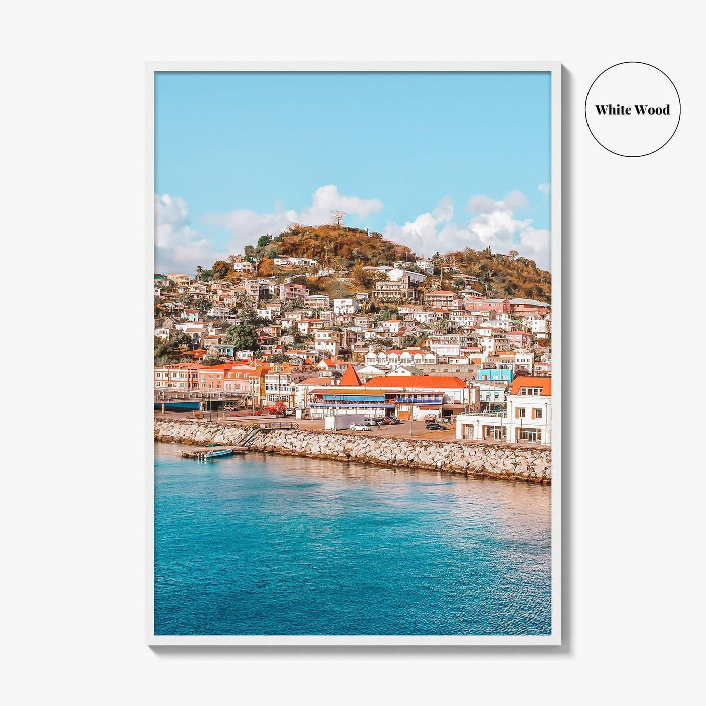 Grenada Fine Art Photo Print, St George's Cruise Port, Caribbean Wall Decor Poster