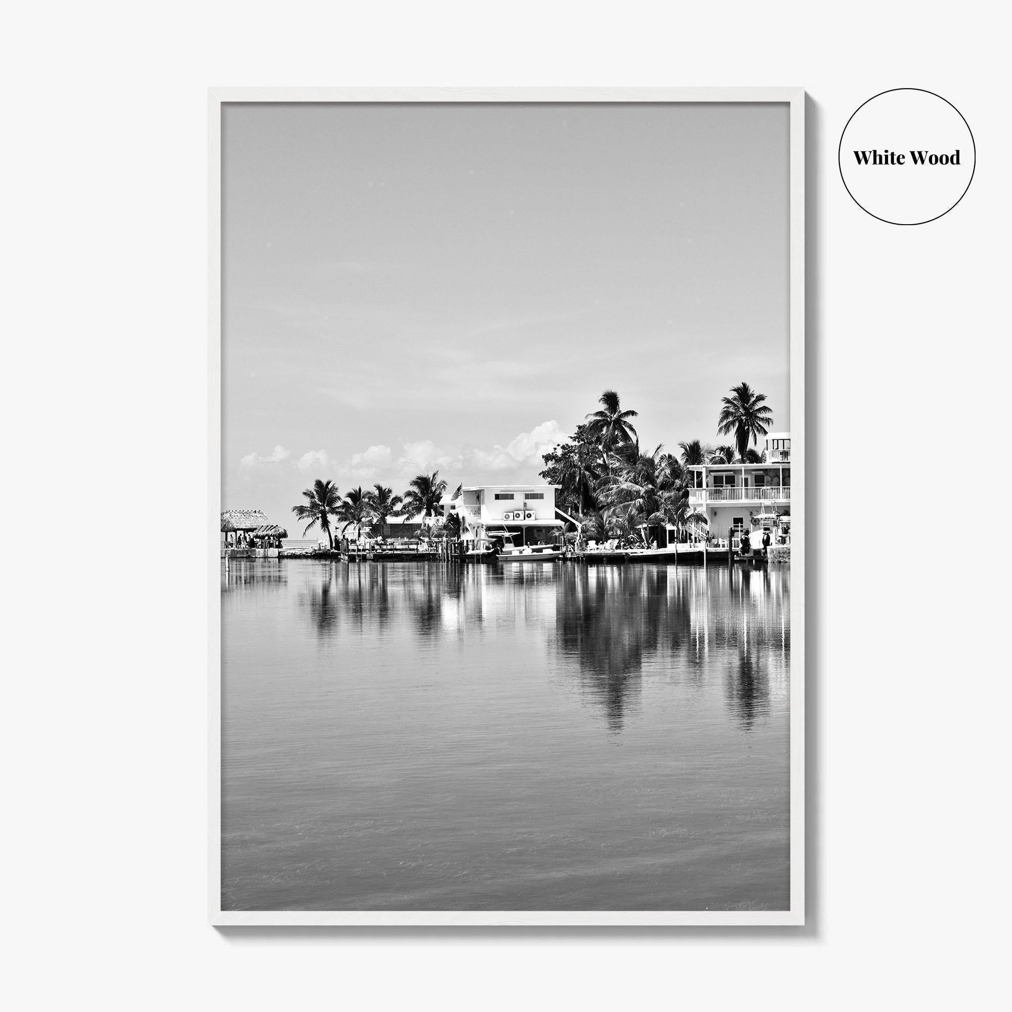 Key West Black and White Fine Art Photo Print, Florida Keys Poster