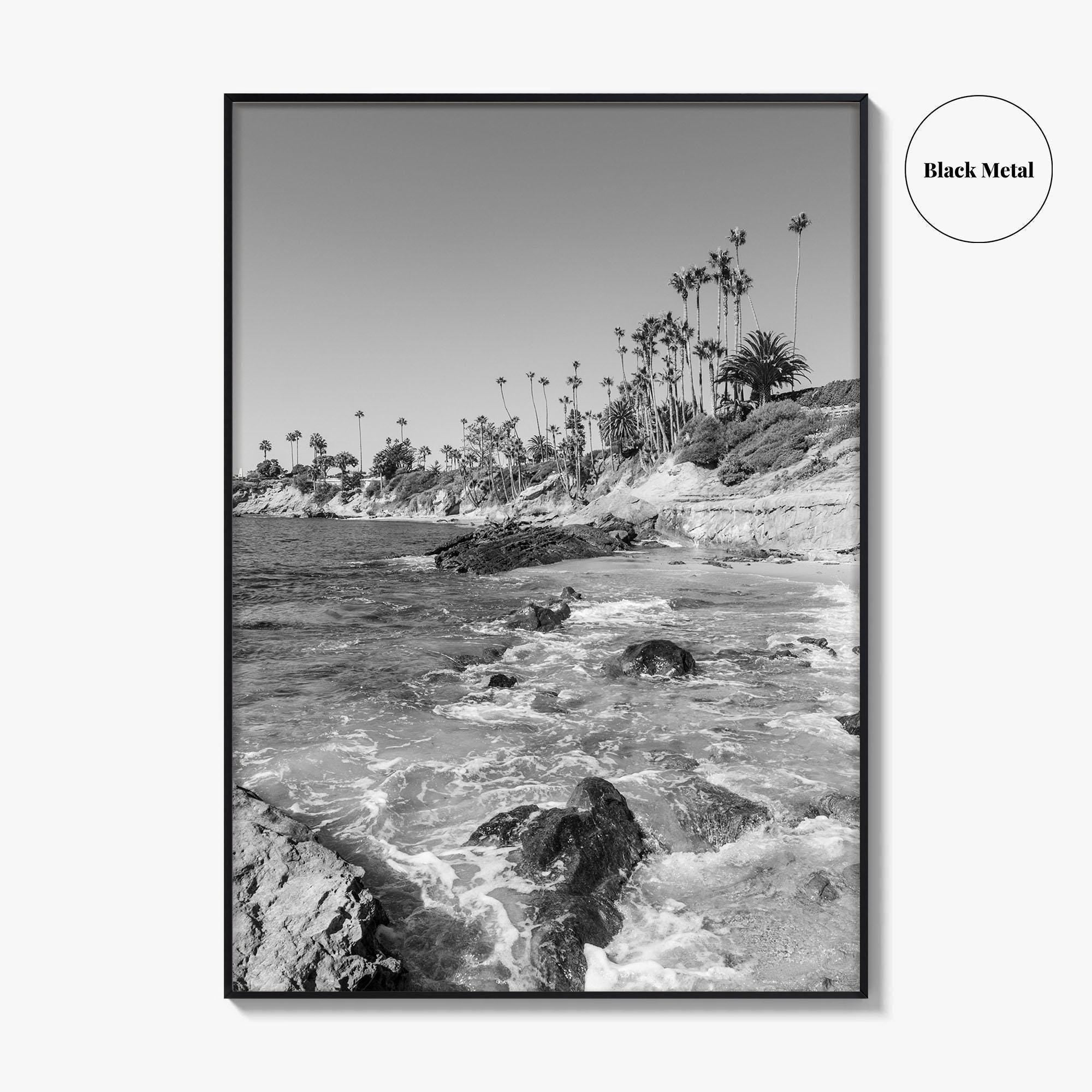 Laguna Beach Black and White Fine Art Photo Print, Orange County California Poster