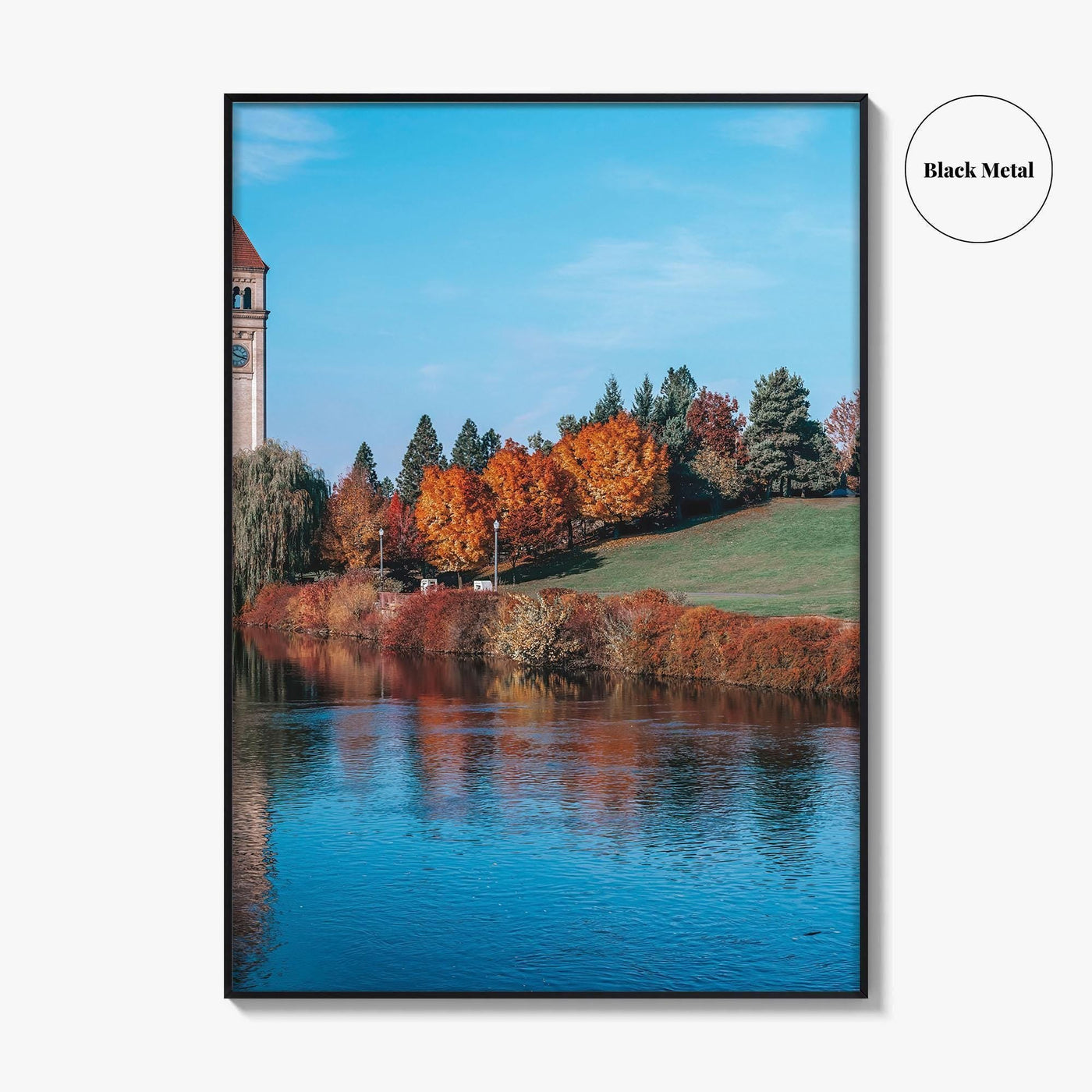 Spokane Fine Art Photo Print, Riverfront Park Clock Tower Spokane River Poster