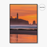 Newport Fine Art Photo Print, Yaquina Head Lighthouse, Oregon Coast, USA Wall Poster